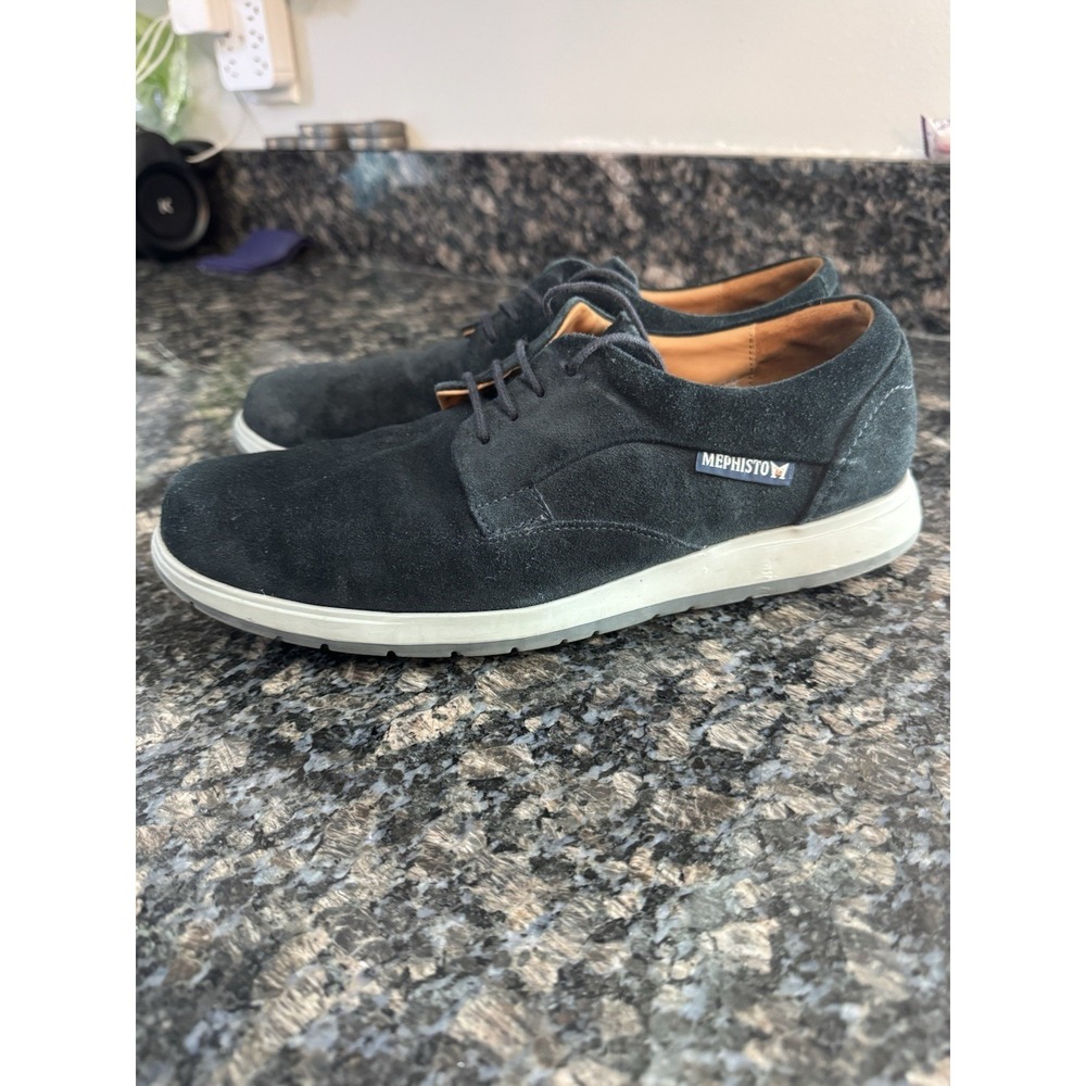 VALERIO MMMS70 MEN Dress, Casual Shoes. NAVY SUEDE BY MEPHISTO Sz 7.5 Uk 7